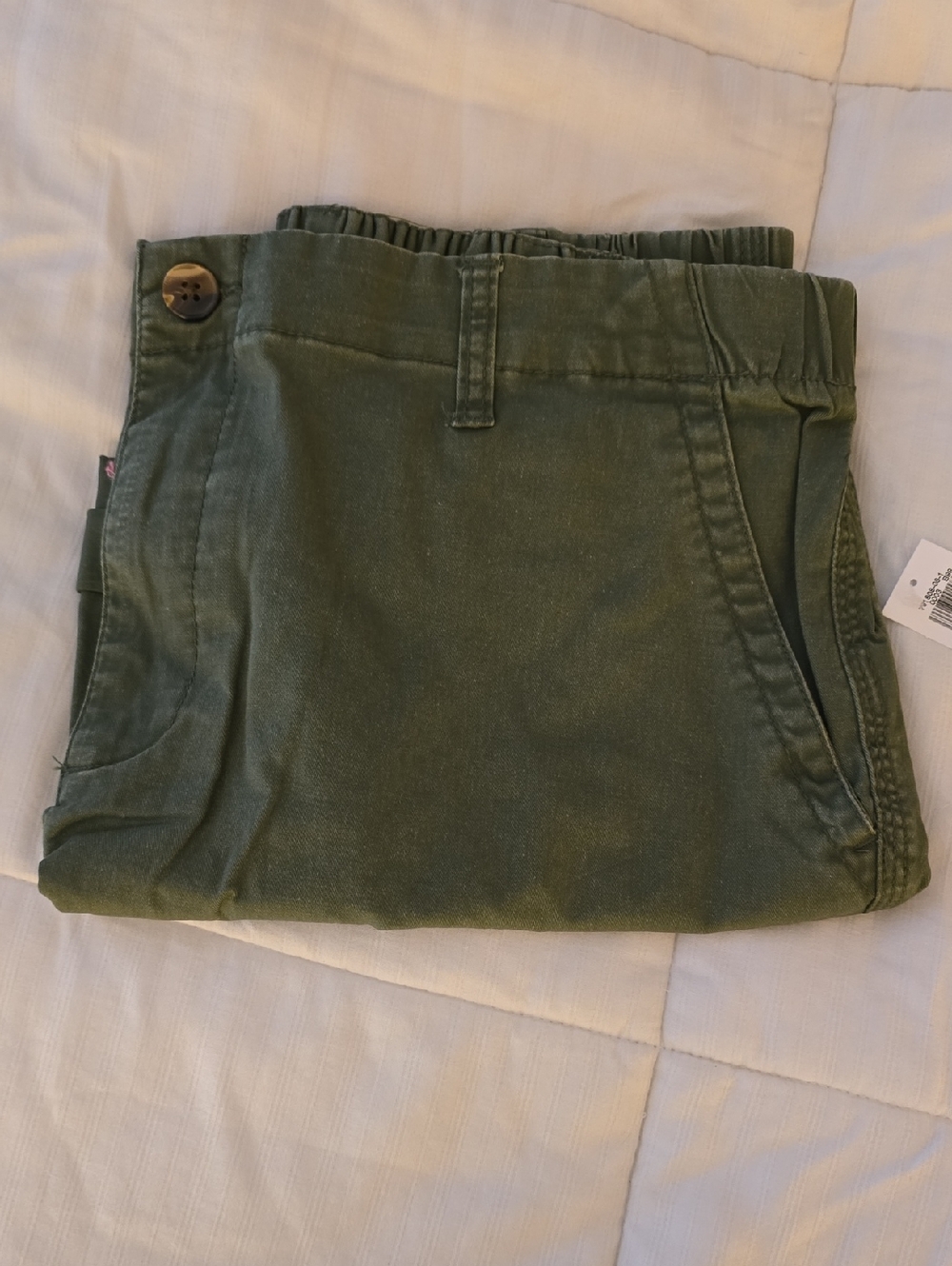 Old Navy High Waisted Green Chino Shorts 5 Inch Seam